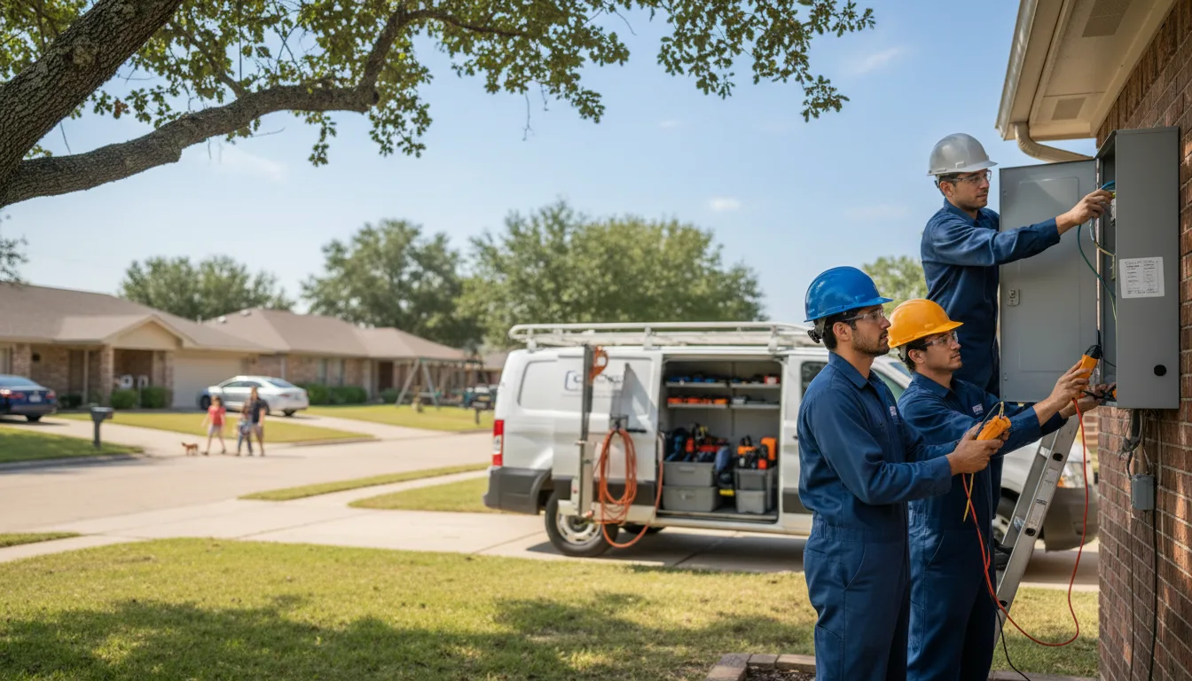 Certified electrician providing emergency electrical services in Saint Onge, SD